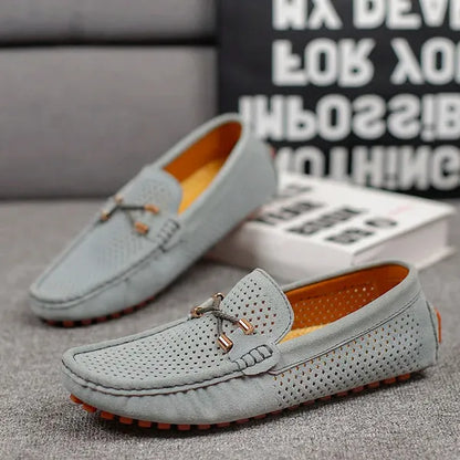 Mocassins cuir homme respirant