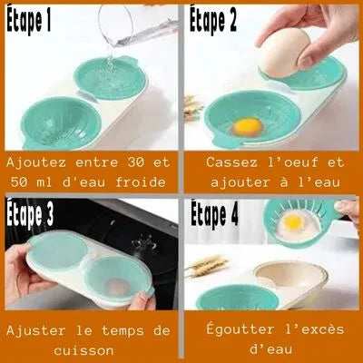 Moule en Silicone pour Œufs Pochés