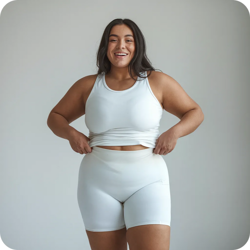 Short anti-frottements respirant pour cuisses protégées