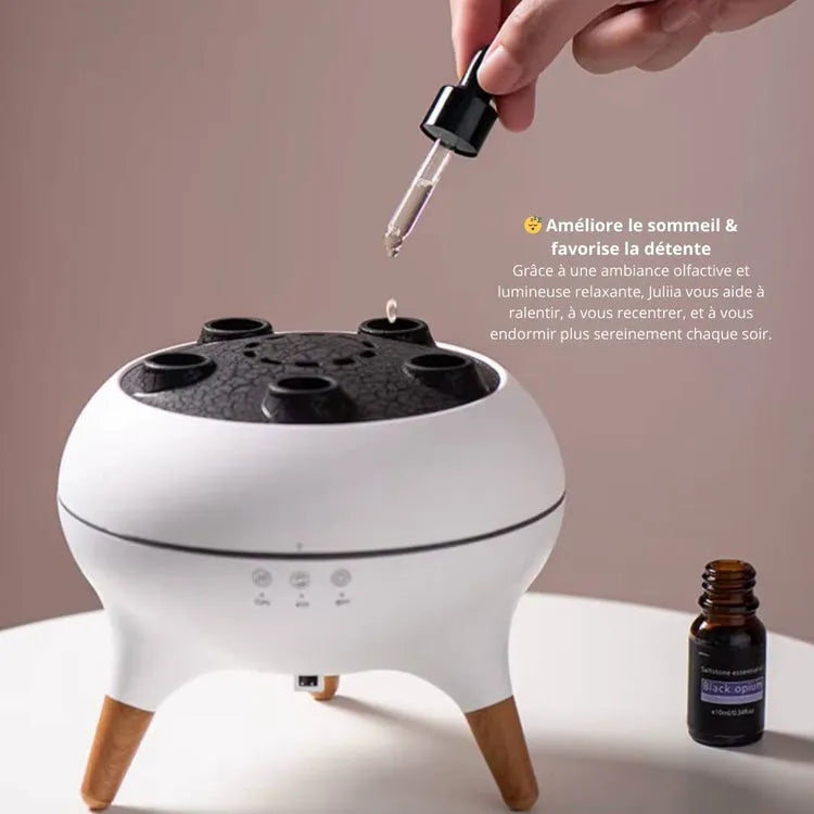 Diffuseur d'Huiles Essentielles à Effet Brume Apaisante