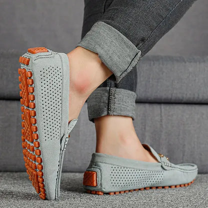 Mocassins cuir homme respirant