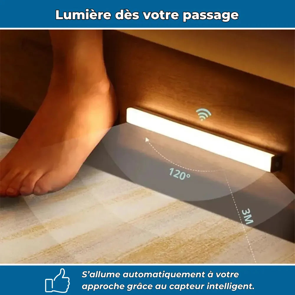Lampe LED 30 cm avec détecteur de mouvement