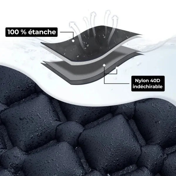 Matelas gonflable ultraléger et compact pour bivouac et camping