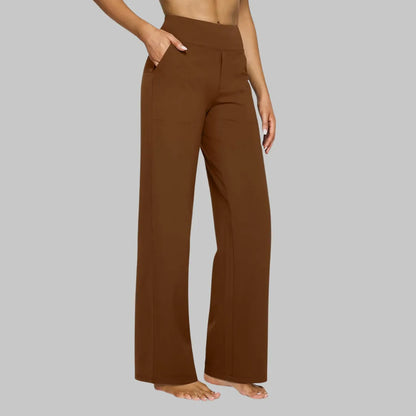 Pantalon stretch femme taille haute