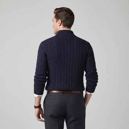 Pull en maille avec fermeture éclair