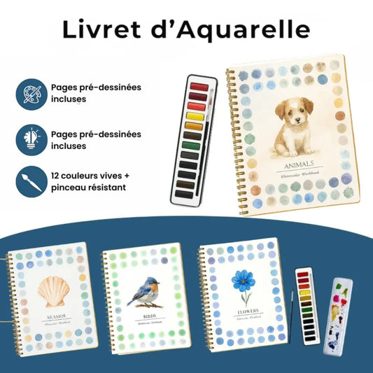 Cahier d’aquarelle complet