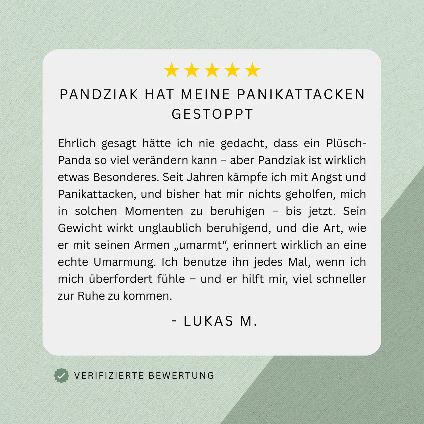 Gewichtetes Plüschtier Panda