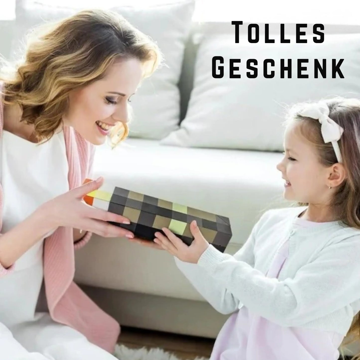 Lampe de poche aventure pixelisée lumineuse