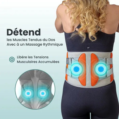 Ceinture lombaire chauffante et massante
