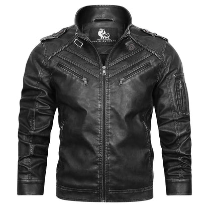 Veste en cuir homme