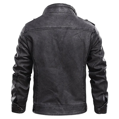 Veste en cuir homme