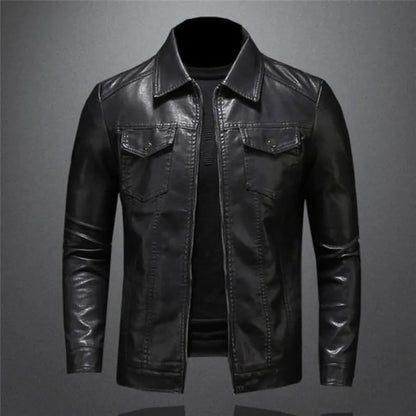 Veste en cuir homme