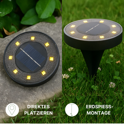 Solar-LED-Gartenleuchte