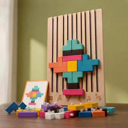 3D-Holzpuzzle für Kinder