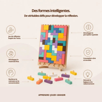 3D-Holzpuzzle für Kinder