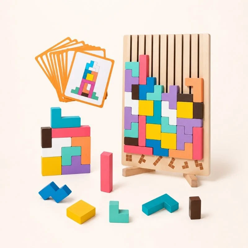 3D-Holzpuzzle für Kinder