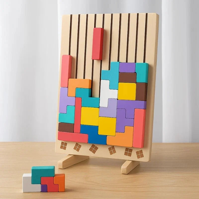 3D-Holzpuzzle für Kinder