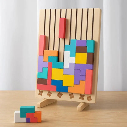 3D-Holzpuzzle für Kinder