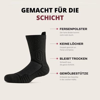 Chaussettes de Travail Renforcées et Respirantes