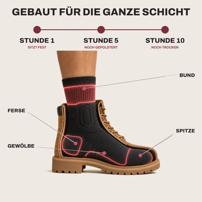 Chaussettes de Travail Renforcées et Respirantes