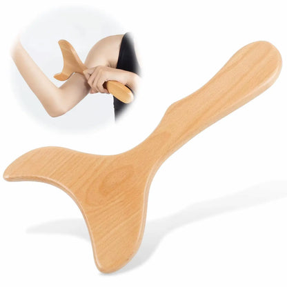 3-teiliges Massage-Set aus Holz