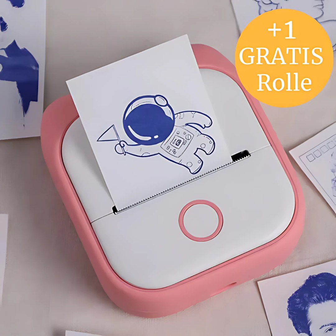 Tragbarer Mini-Thermodrucker für Notizen und Etiketten