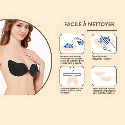 Unsichtbarer, wiederverwendbarer Push-up-BH