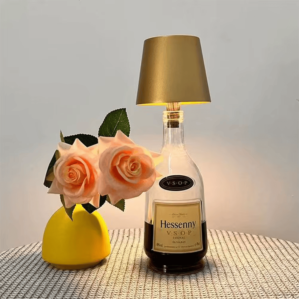 Schnurlose Lampe zum Aufstellen auf Flaschen