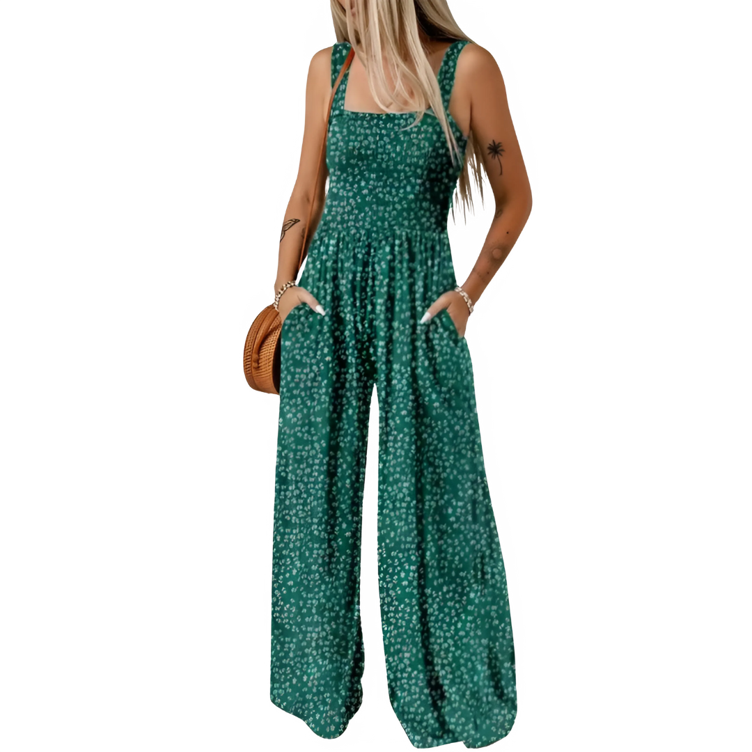 Jumpsuit mit Bohemien-Druck Frau