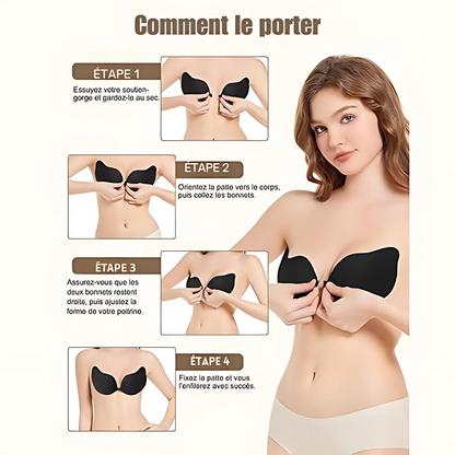Unsichtbarer, wiederverwendbarer Push-up-BH