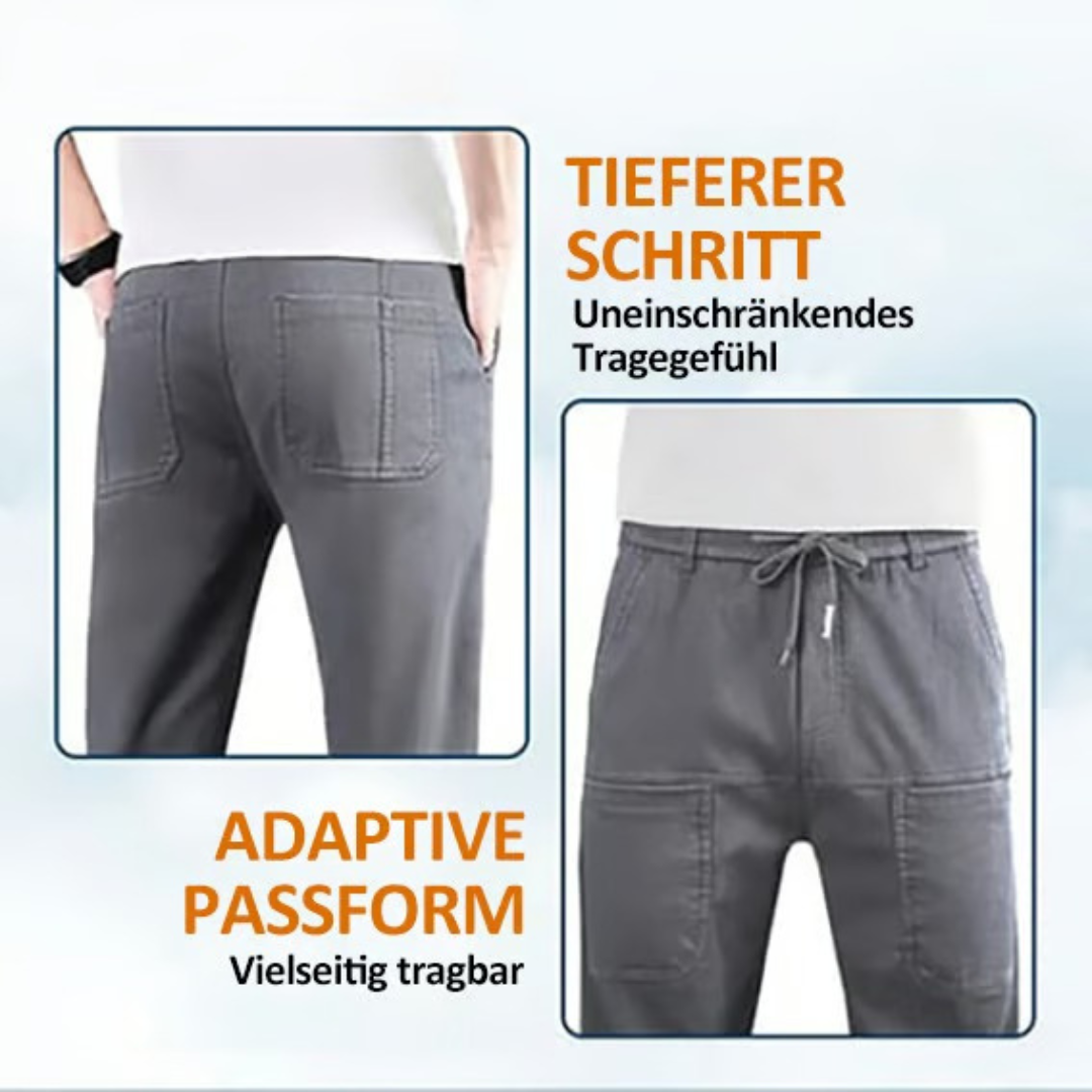 Multifunktionale Herren-Hose mit sportlich-elegantem Schnitt