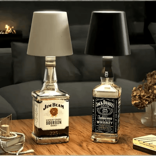 Schnurlose Lampe zum Aufstellen auf Flaschen