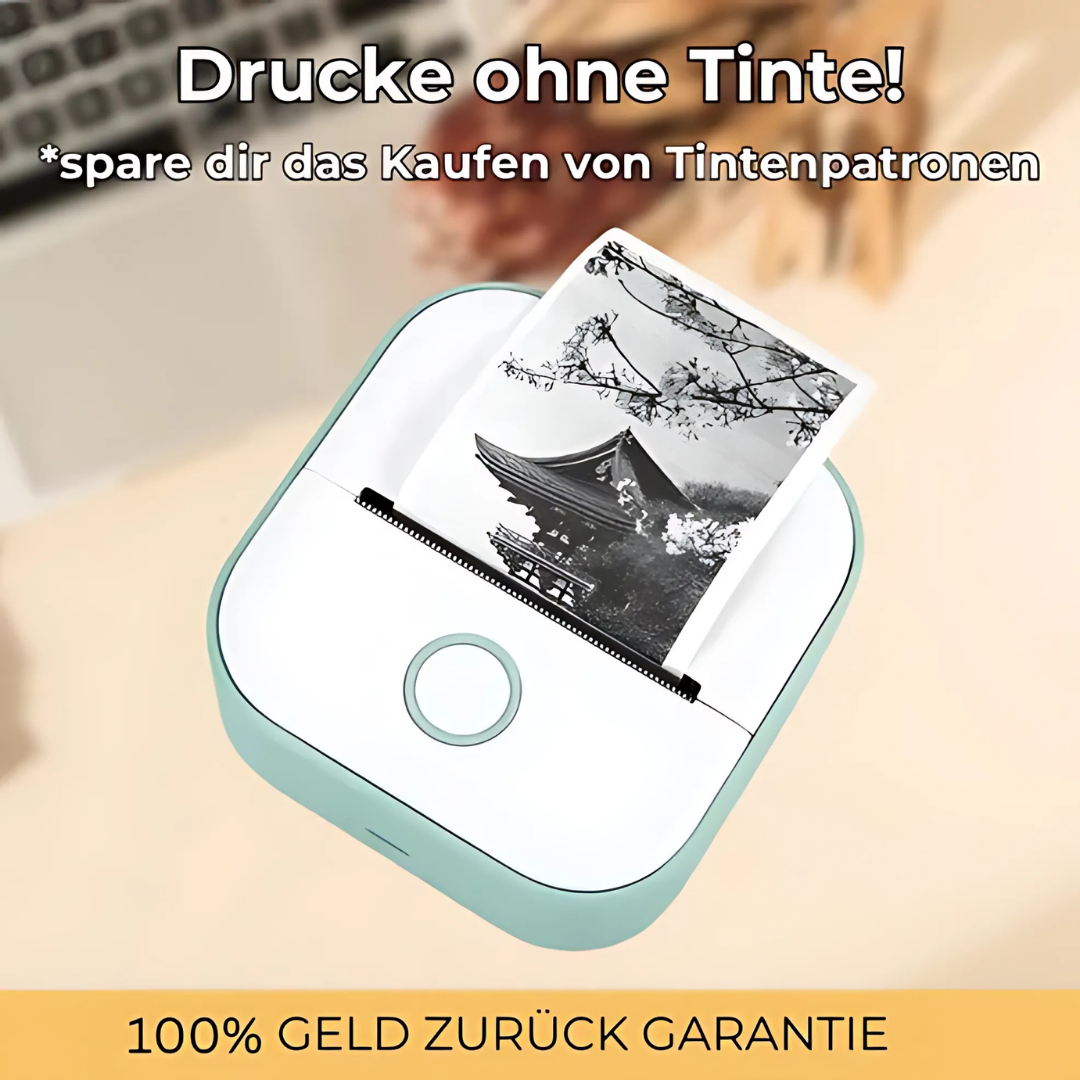Tragbarer Mini-Thermodrucker für Notizen und Etiketten
