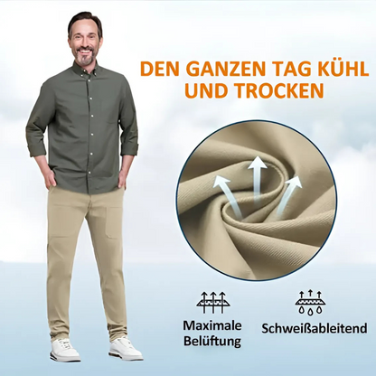 Multifunktionale Herren-Hose mit sportlich-elegantem Schnitt