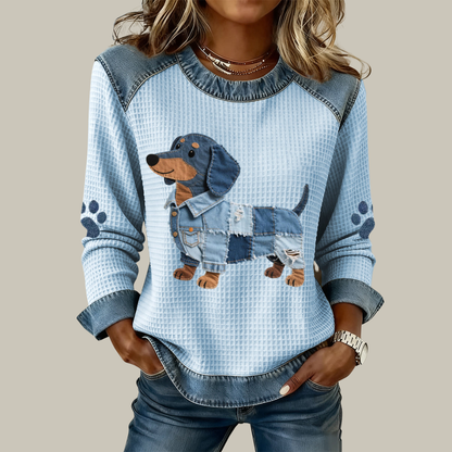 Bluse Patchwork Chiot Doux