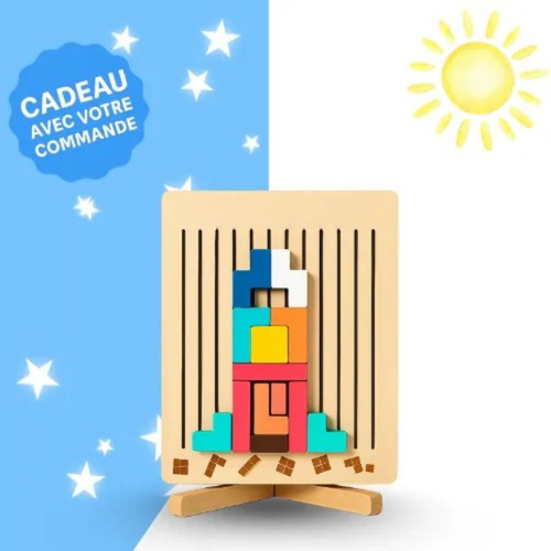 Lernstapel-Turm aus Holz