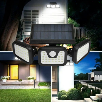 Solar-Außenwandleuchte mit Bewegungsmelder