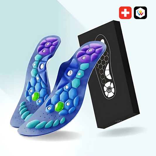 Wohltuende Sohlen mit Magnetpunkten