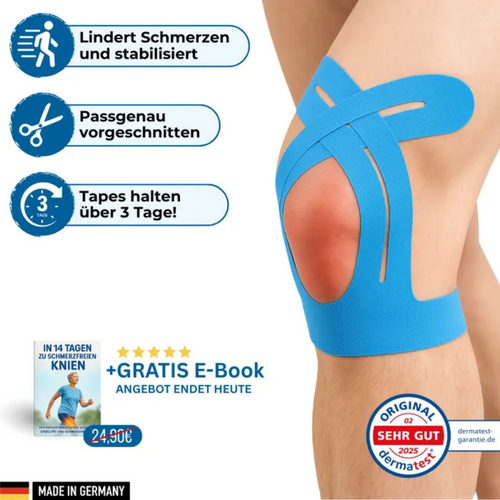 Kinesiologisches Knie-Tape
