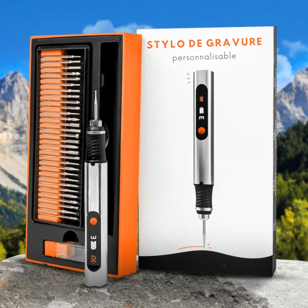 Personalisierbarer Gravurstift für verschiedene Oberflächen