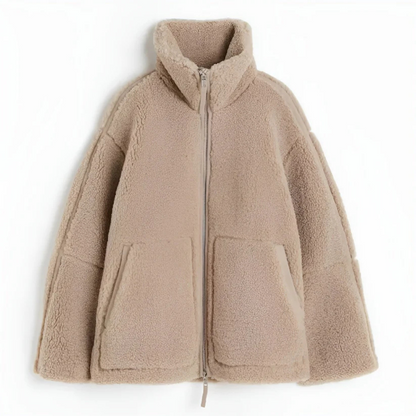 Weicher Teddy-Mantel Damen