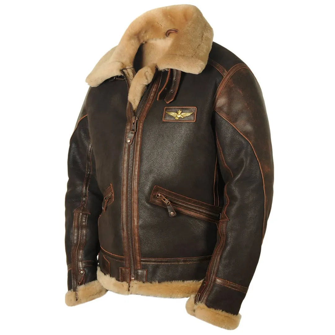 Fliegerjacke aus echtem Leder