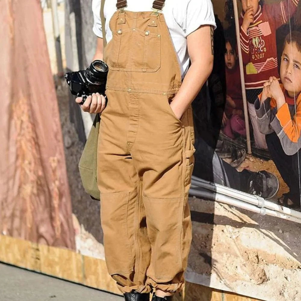 Unisex-Latzhose für die Gartenarbeit aus Leinen