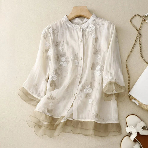 Bestickte Bluse