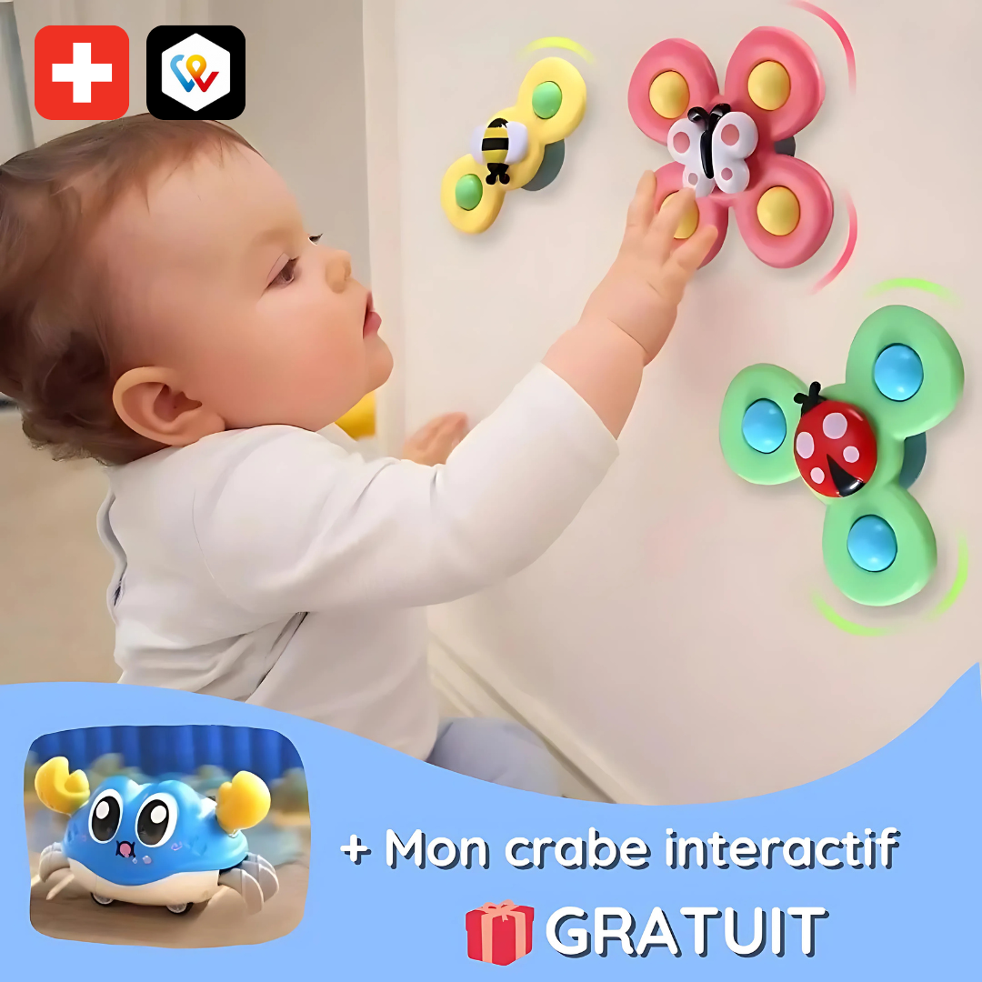 Sensorische Kreisel für Babys - 3er-Set