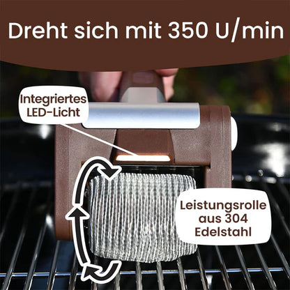 Kabelloser elektrischer Grillreiniger ohne Borsten