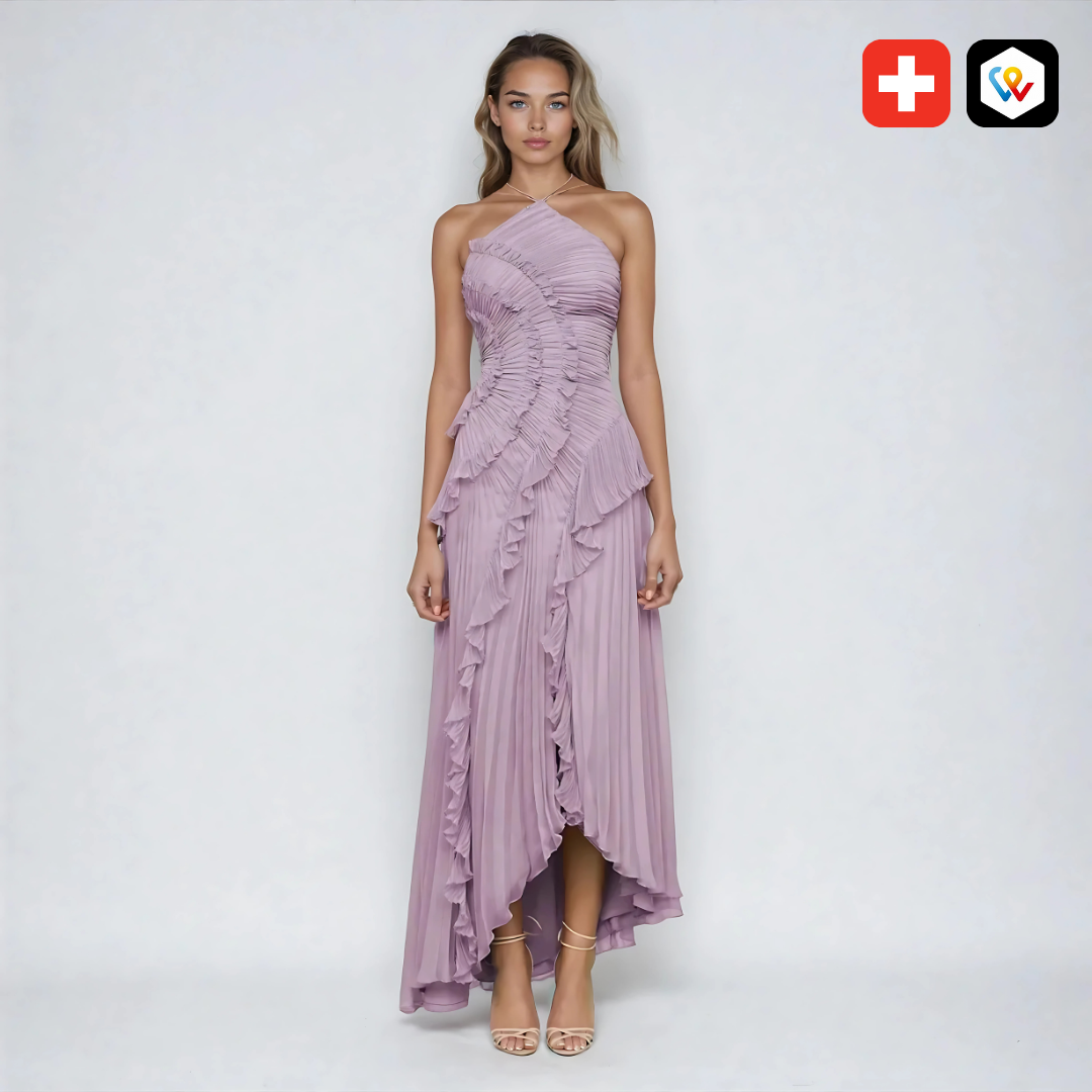 Fliederfarbenes Sommerkleid