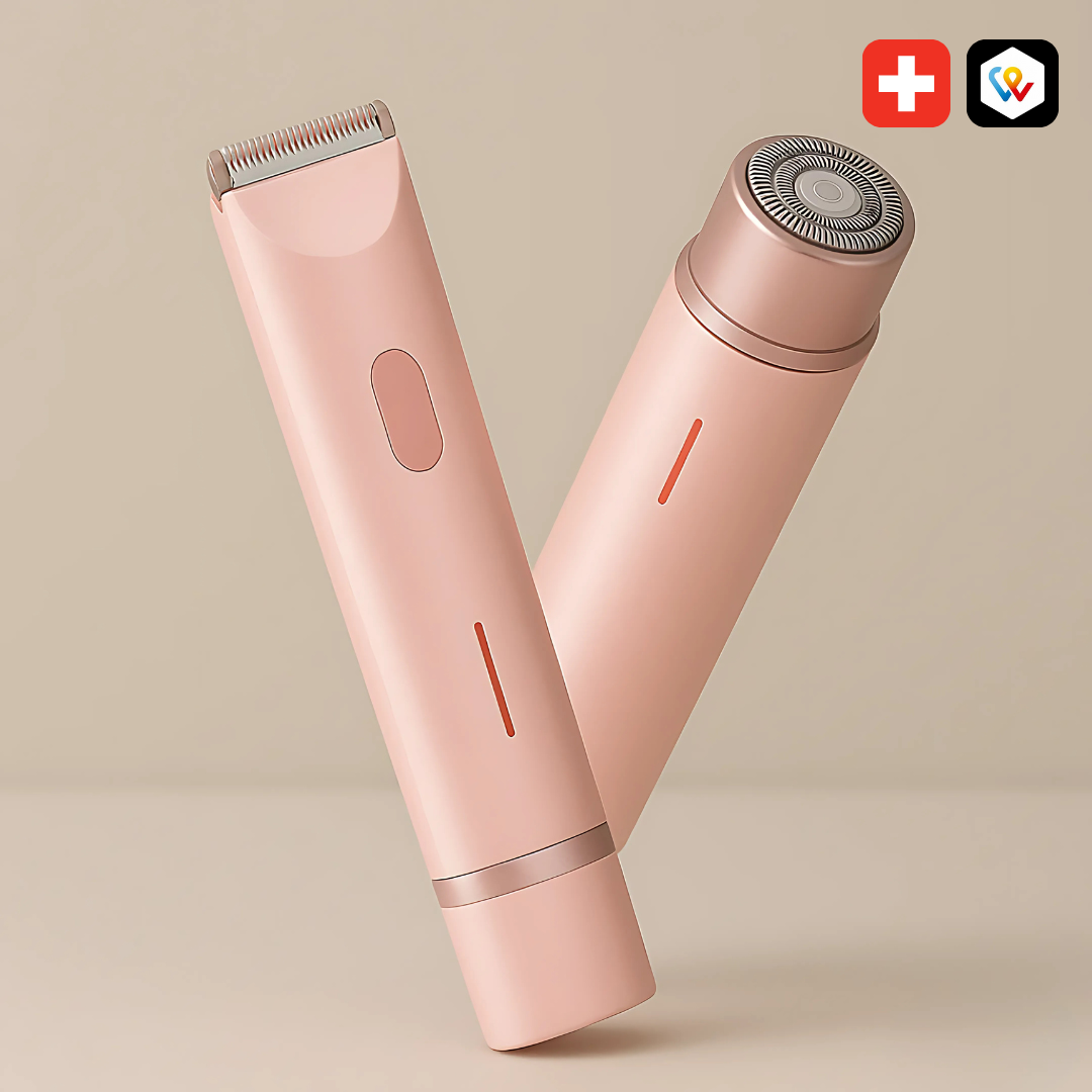 Elektrischer 2-in-1-Rasierer Frau