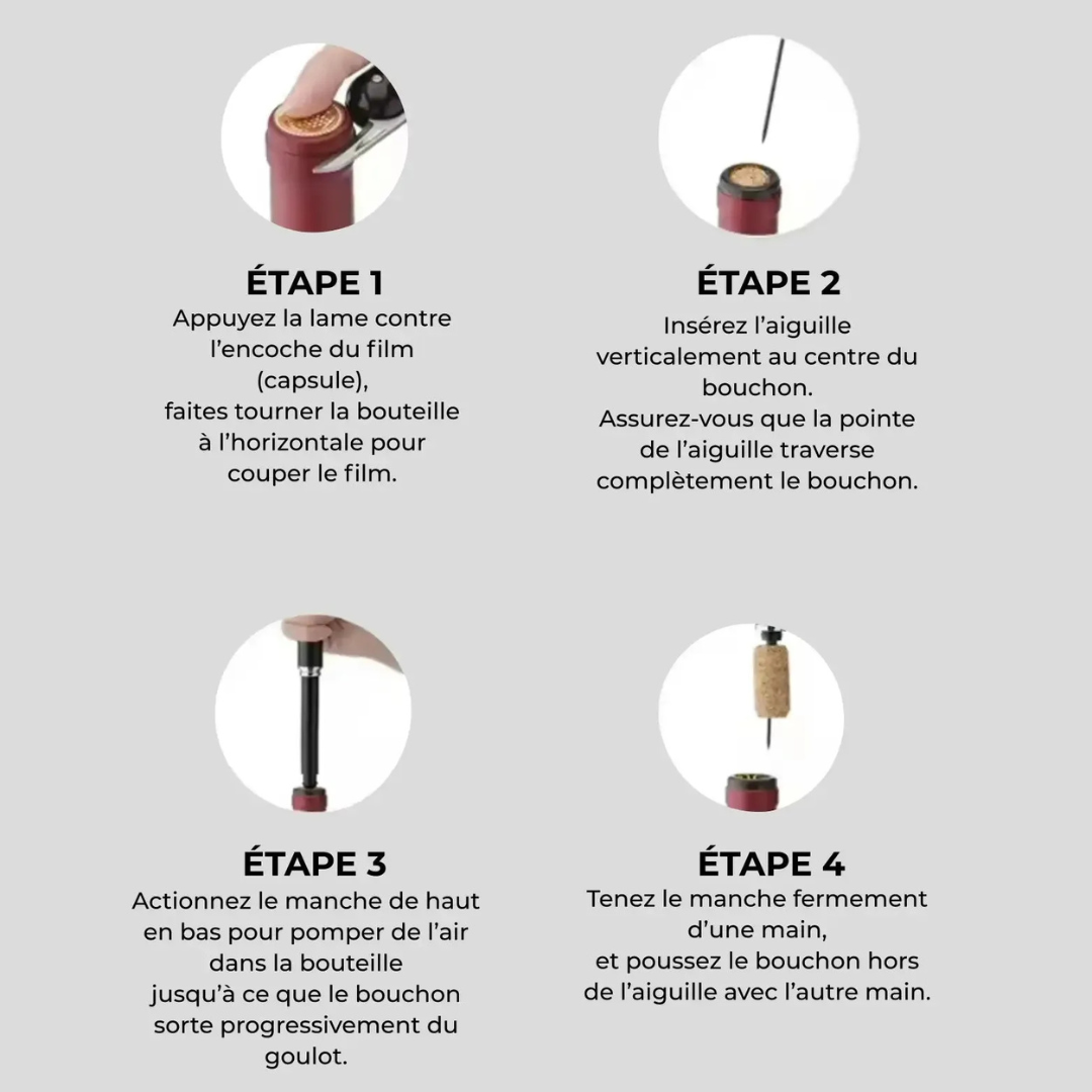 Korkenzieher mit Luftdruck