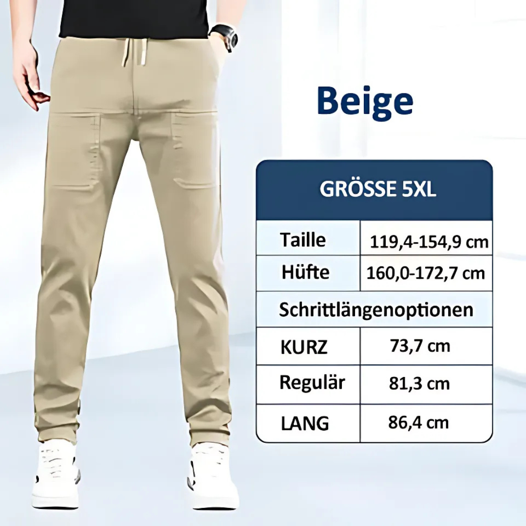 Multifunktionale Herren-Hose mit sportlich-elegantem Schnitt